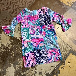EUC Lilly Pulitzer xxs (2-3) long sleeve dresss